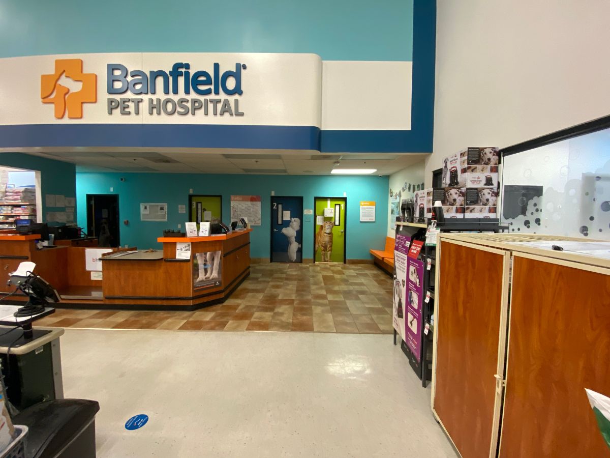 Banfield Pet Hospital: Jacksonville S front desk and waiting area