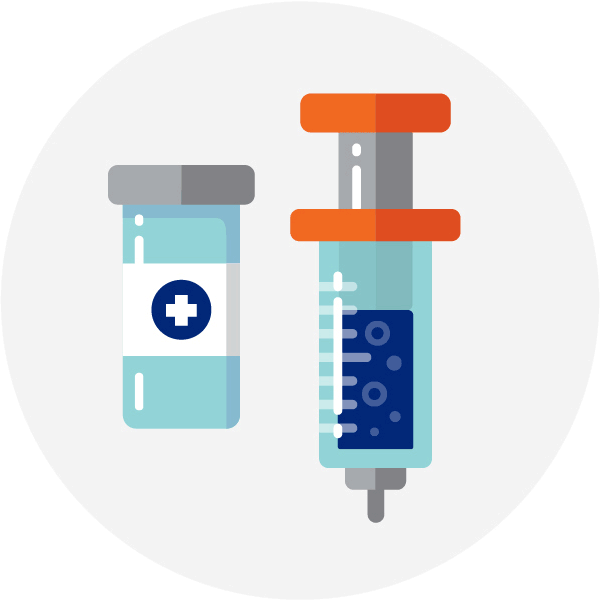 Vector graphic of vaccinations