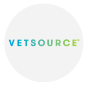 vetsource logo in gray circle