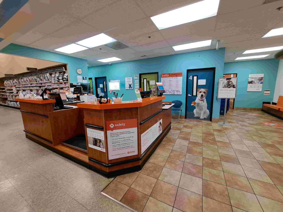 The lobby and exam doors of the Fort Collins hospital