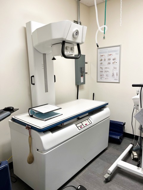 Radiology equipment in Coon Rapids hospital