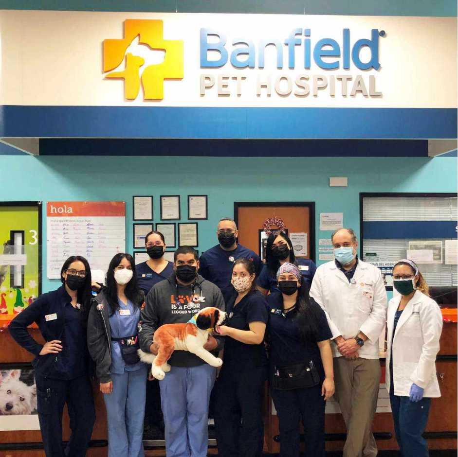 A group of Banfield Associates at the Banfield Pet Hospital, Plaza Rio Hondo Bayamon, Puerto Rico