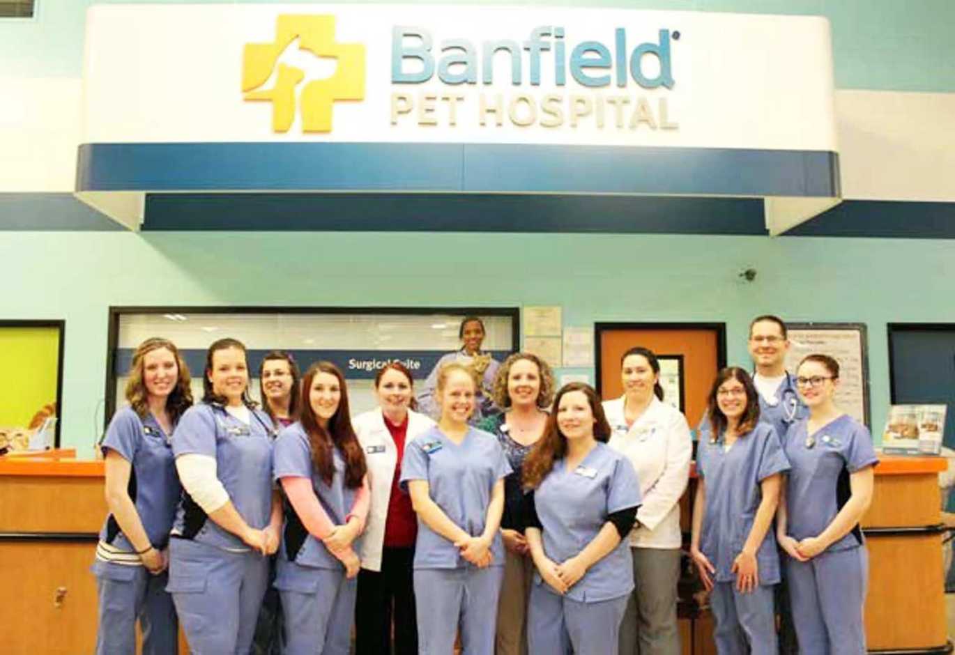 A group of Banfield Associates at the Banfield Pet Hospital, Alcoa, TN